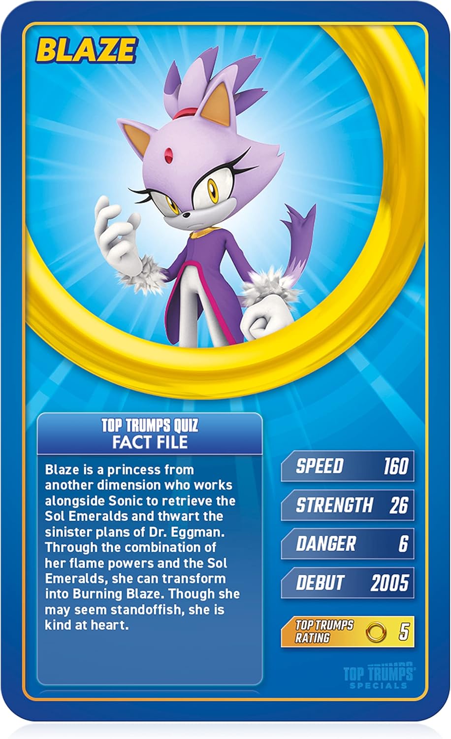 Top Trumps Card Game - Sonic the Hedgehog Edition with Speed, Strength & Fun Facts