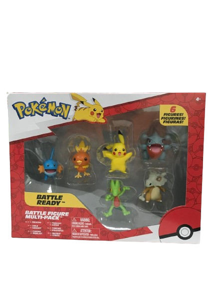 Pokemon Battle Action Figure Multi 6 Pack Assortment