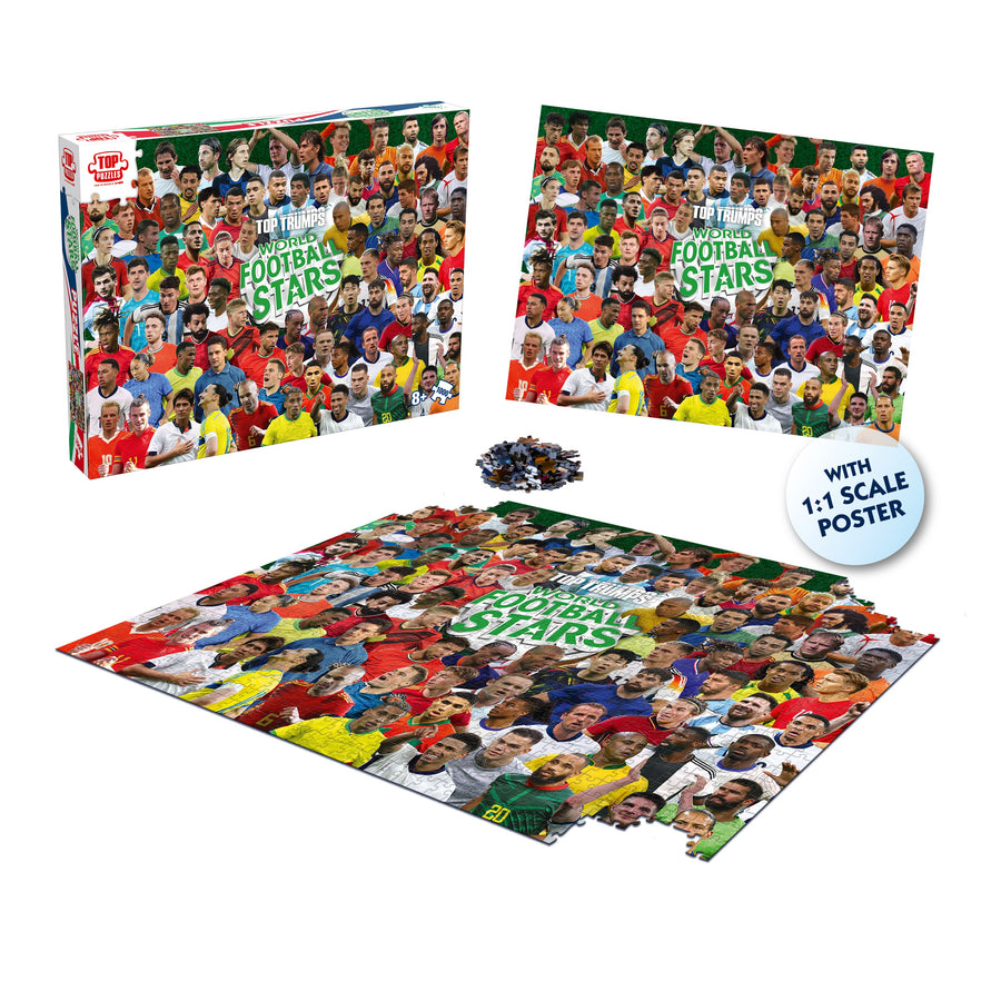 Toptrumps World Football Stars 1000 - Piece Puzzle Game