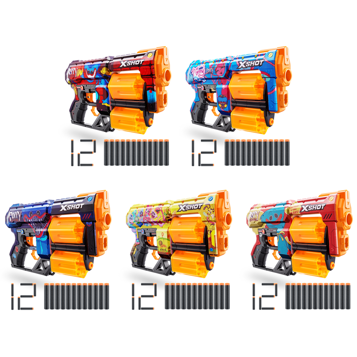X-Shot Skins Dread Poppy Playtime 12 Darts Series 1