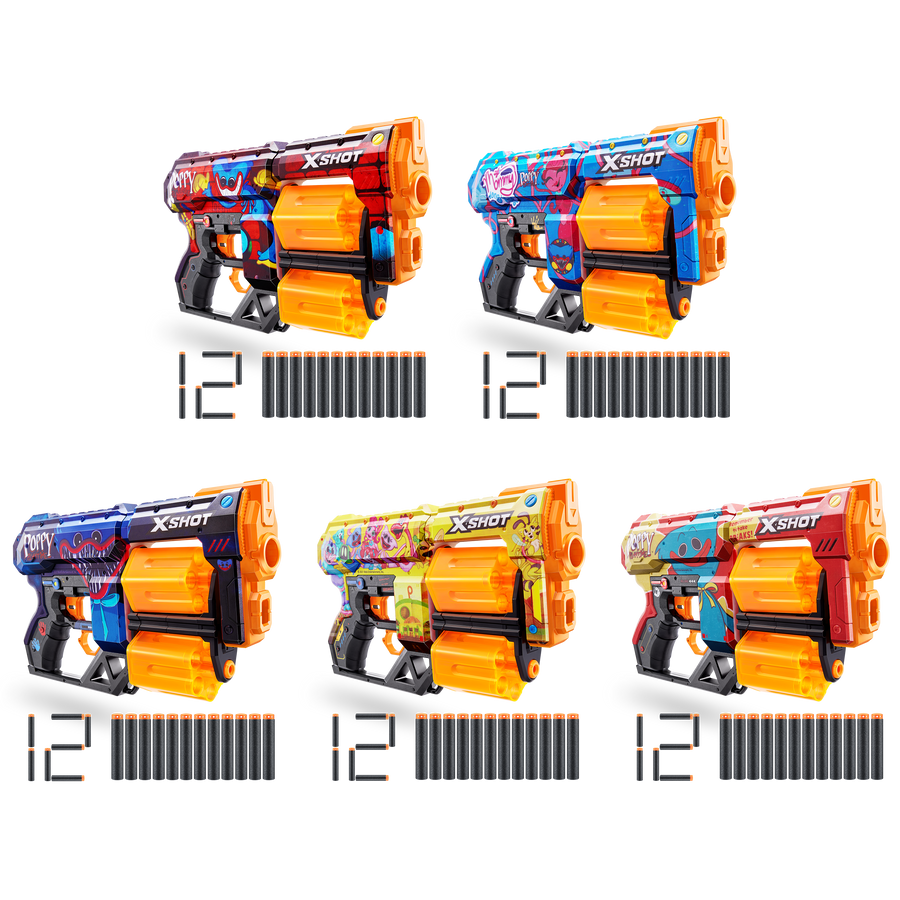 X-Shot Skins Dread Poppy Playtime 12 Darts Series 1