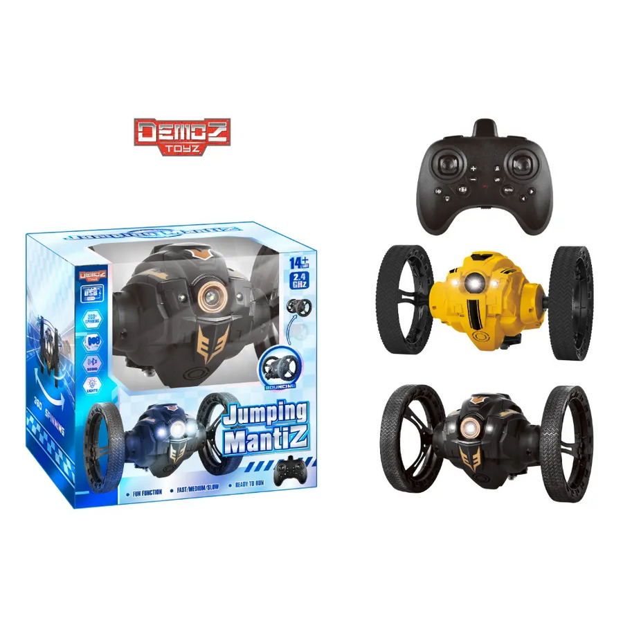 Demoz RC Jumping Mantiz 2.4G Remote-Control Stunt Car with Light & Sound