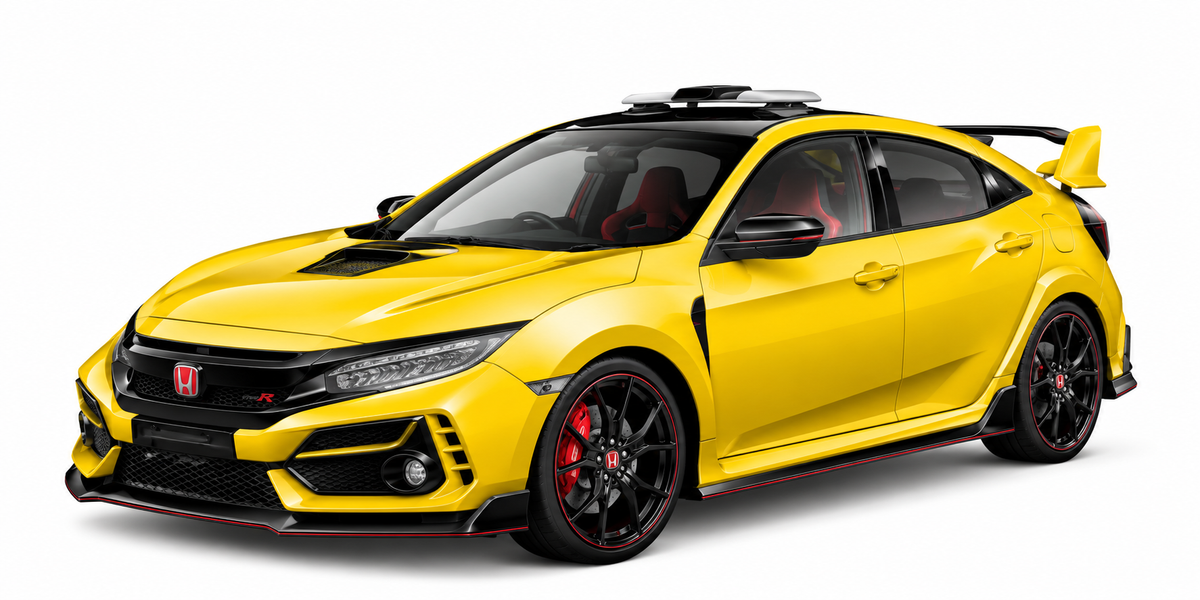 Tomica Honda Civic Type R Race Car 1:64 Scale Die-Cast Toy Vehicle - Collectible Miniature Car