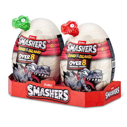 Smashers Dino Island Egg 2 Pack Series 5 Smash & Reveal Dinosaur Surprise Toys with Collectible Figures