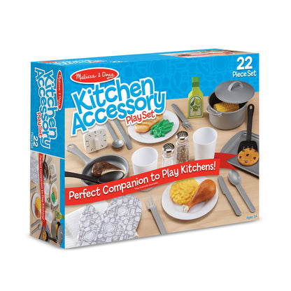 Melissa & Doug Pretend Play Kitchen Accessory Set - 22 Pieces