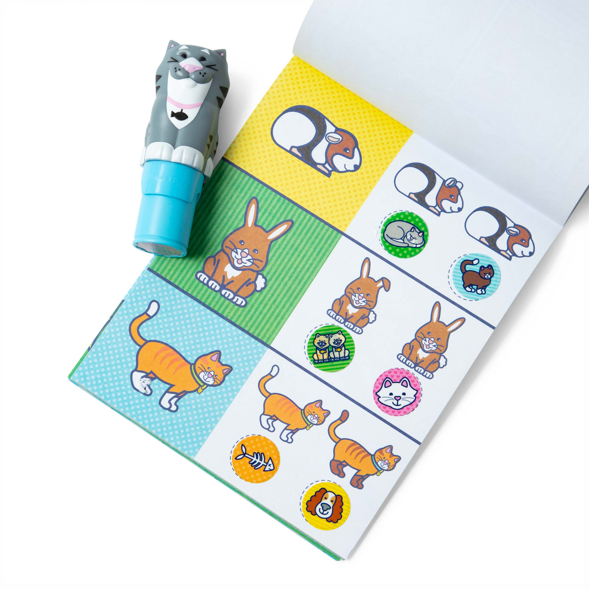 Melissa & Doug Sticker WOW! Cat Sticker Stamper & Activity Pad Set