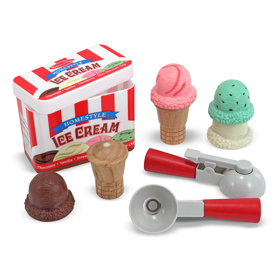 Melissa & Doug Pretend Play Ice Cream Cone Set for Kids