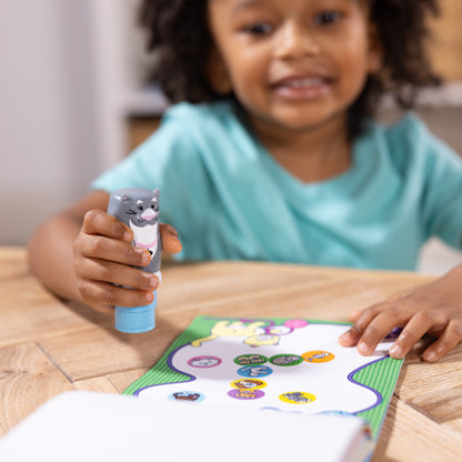 Melissa & Doug Sticker WOW! Cat Sticker Stamper & Activity Pad Set
