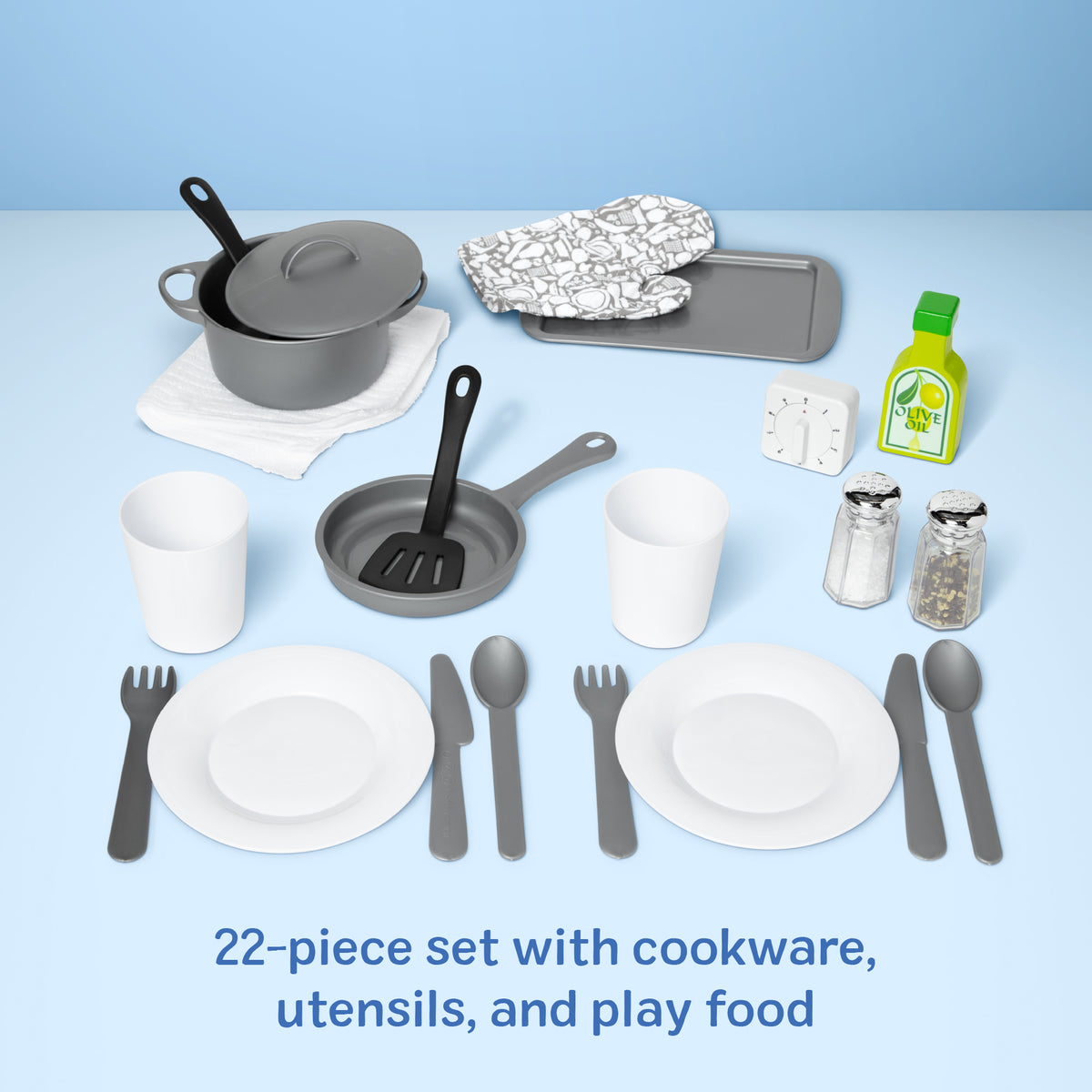 Melissa & Doug Pretend Play Kitchen Accessory Set - 22 Pieces