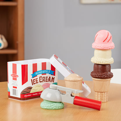 Melissa & Doug Pretend Play Ice Cream Cone Set for Kids