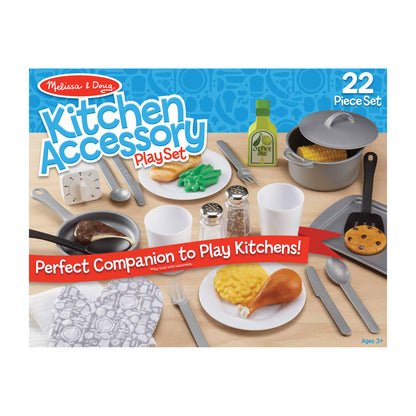 Melissa & Doug Pretend Play Kitchen Accessory Set - 22 Pieces