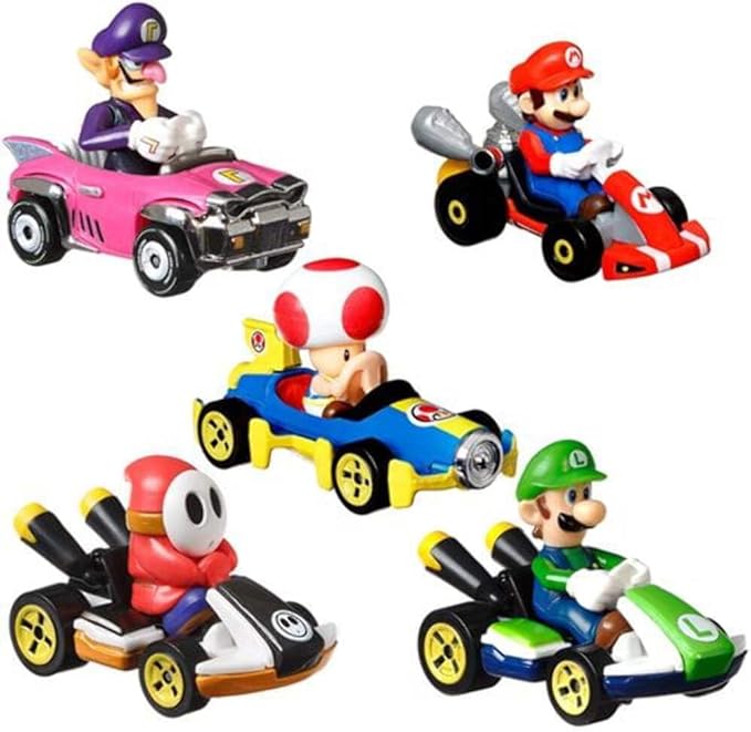 Hot Wheels Mario Kart Assortment Collectible Die-Cast Cars for Kids