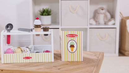 Melissa & Doug Scoop & Serve Ice Cream Counter Playset