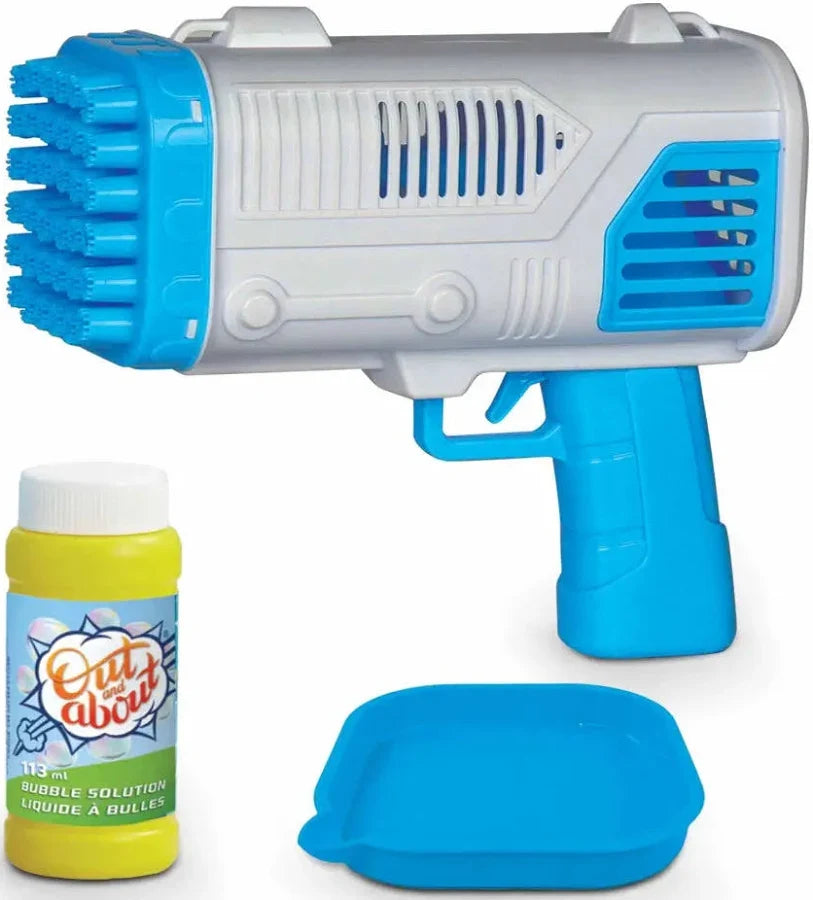 Addo Out & About Xtreme Bubble Blaster Blue with Bubble Solution for Kids V2