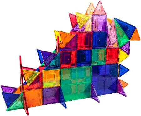 PicassoTiles 101-Piece Magnetic 3D Building Blocks Set for Kids
